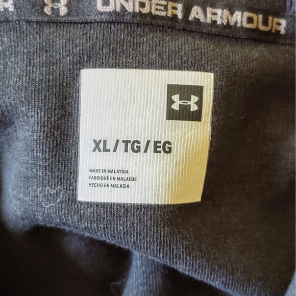 Under Armour Project Rock Full Zip Hoodie Grey Mens Size XL Hustle All Day - Picture 5 of 5